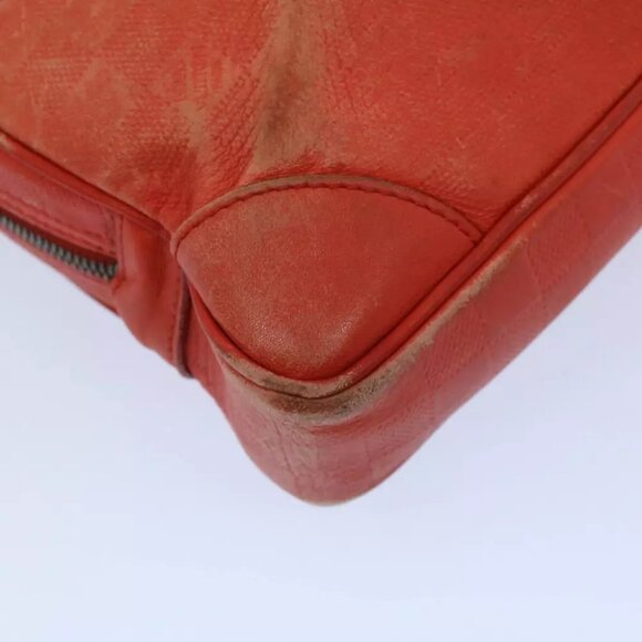 LOUIS VUITTON Damier Infini Porte Documents Voyage Bag Orange M56004 Auth 55372 - Picture 15 of 16